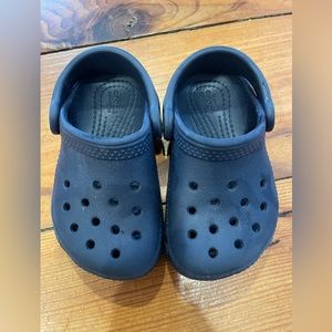 Toddler crocs navy blue size 6